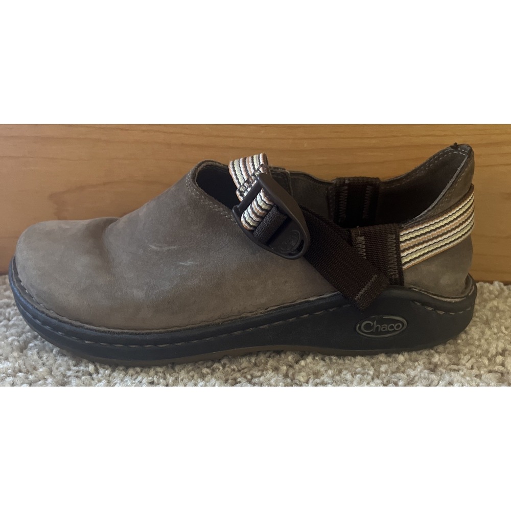 Chaco Women's 7.5 Pedshed Brown Closed Toe Nubuck Leather Shoes Comfort Outdoor - Picture 4 of 13